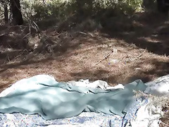 An Algerian woman gets a hard fuck in the forest in Marseille