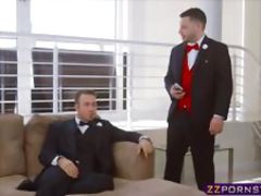 Chubby bride cheating and fucks best man on her wedding day