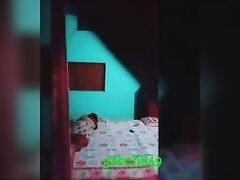 1318 INDIAN AUNTY IN BEDROOM HIKING SAREE WHILE WATCHING TV HIDDEN