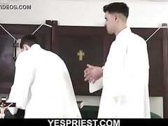 Gorgeous church boy fucked hard by horny priest-YESPRIEST.COM