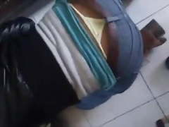 Yellow visible thong