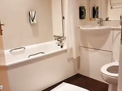 I Got NAKED in the Bath While the PLUMBER Fixed a Tap - Daring TEASE in a HOTEL