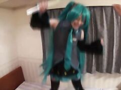Hatsune Miku Cosplay Group Fuck.