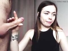 Sexy slut with big juicy boobs sucking a huge dick very hot 4K 60FPS