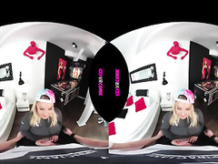 VRConk Titsy Blonde Jerking POV VR Porn