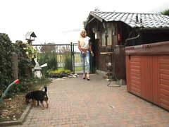 In de tuin