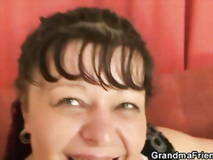 Watch POV triplet with plump old