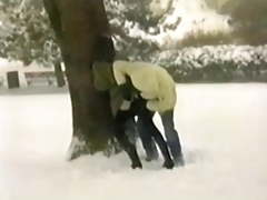 Fucking In The Park In The Snow