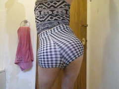 Teen CrossDresser Check Shorts