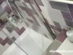 Tiny tits Russian teen bathroom sex