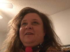 POV Mature Big Tit Anal BBW Ball Gag Quicky