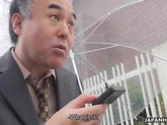Old man fucking Asian babes as the time stops
