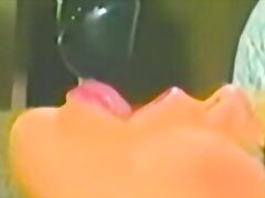 Blonde chick services a hairy dick and waits for cumshot