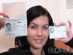 BlowJob First time facial for student