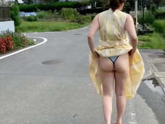 Japanese young MILF waterside