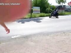 MyDirtyHobby - German blonde MILF outdoor creampie