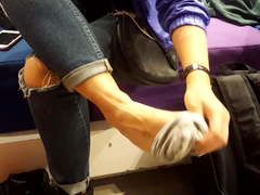 Fr's sexy shoe shopping, feets socks..