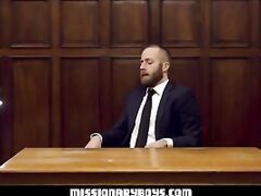 MormonBoyz - Ripped Missionary Boy Penetrates A Strong Priests Tight Asshole