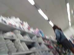 Caught! Attempting to upskirt cute asain milf fail.