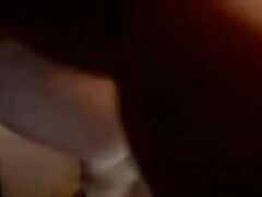 Greasy beautiful elderly playing vibrator