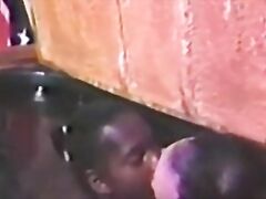 Promiscuous babe blows and rides cock in pool threeway