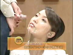 Japan News with Cumshots. Scene 1