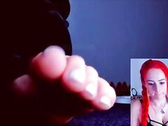 Foot stream record toes wiggle close to cam - mistressinni CB