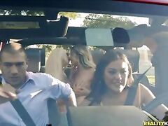 3 Hotties Squirt and Ride in 4x4! ft. Kendra & Khloe