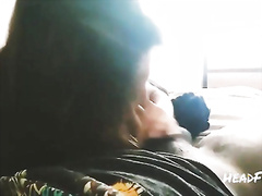 Bbw Asia girl sucking cock