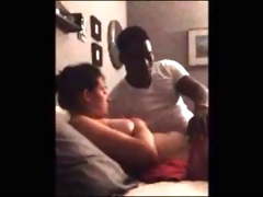 WIFE FUCKS WITH BBC AND CUMS TWICE HER HUSBAND WATCHES
