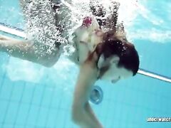 Lucy Gurchenko Russian hairy babe in the pool naked