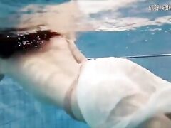 Special Czech teen hairy pussy in the pool