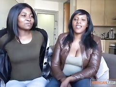 Ebony Face Riders Swallow Pussy Juice