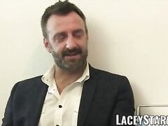 LACEYSTARR - Doctor GILF eats Pascal White cum after sex