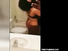 BBC fucking his little bitch in the bathroom