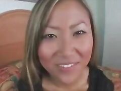 tiny asian takes white cock in her arsehole