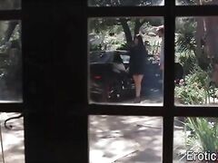 Busty cutie sucks shlong