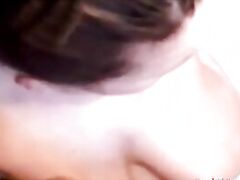 Redhead with Giant Boobs Jacks Off Cock With Gusto doing Good