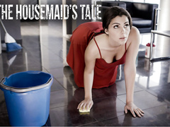 Housemaid Valentina Nappi cleans the floors and a cock!