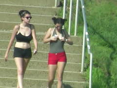 Braless, Bouncy, Tit Adjustment