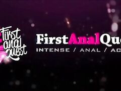 First time anal of young adorable slut Eva Abel