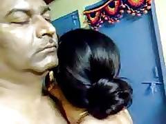 Sexy Homemade Indian Mature Hairy Couple Have Awesome Sex