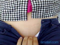 Unwanted squirt my GF by the river