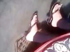 Salwar kameez high heels candid