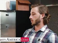 London River gets bent over desk and fucked by intern