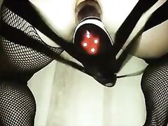 Giant dildo vibration ín my ass