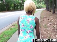 I Begged A Stranger To Suckle My Ebony Teen Nipples Outdoors