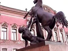 Cute teen russian chick served her face for a massive facial cumshot !