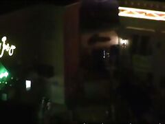 talking party girl with big tits into letting us pull a train on her
