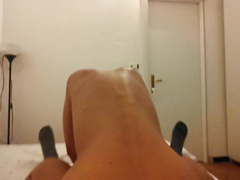 Girlfriend on vacation enjoys with Italian man..